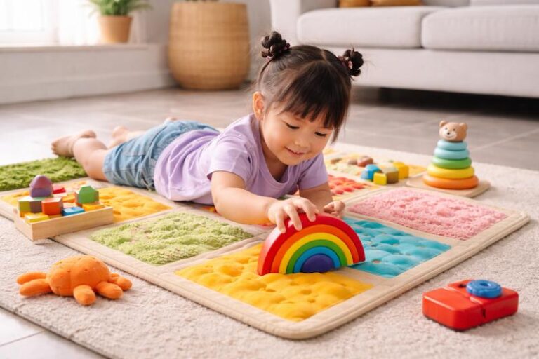 Tapete sensorial infantil pode ser usado em pisos frios como cerâmica